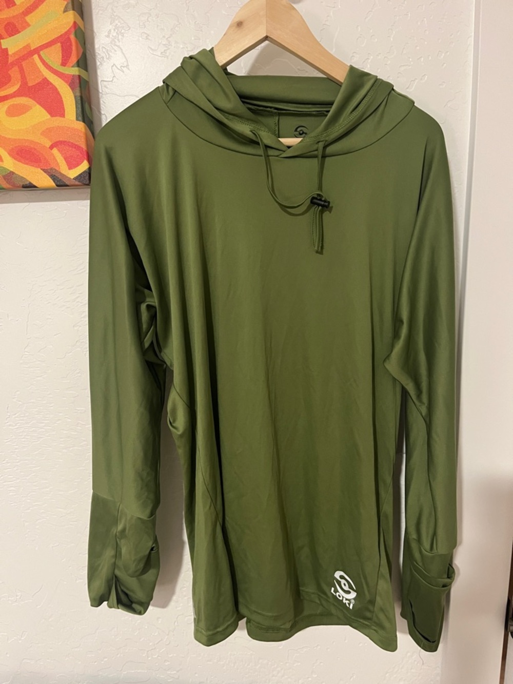 Loki Olive Green Performance  Sun shirt Hoodie